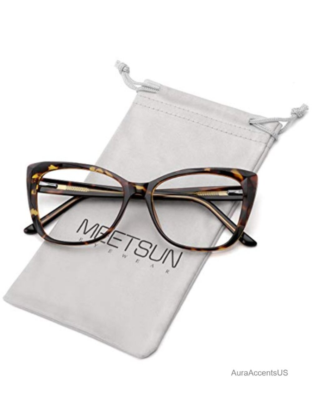 Blue Light Blocking Cat Eye Glasses Oversized Anti Eyestrain Computer